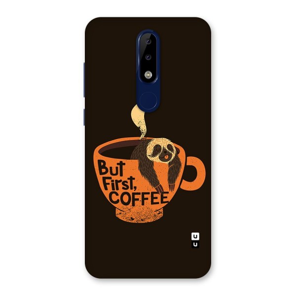 Lazy Coffee Back Case for Nokia 5.1 Plus