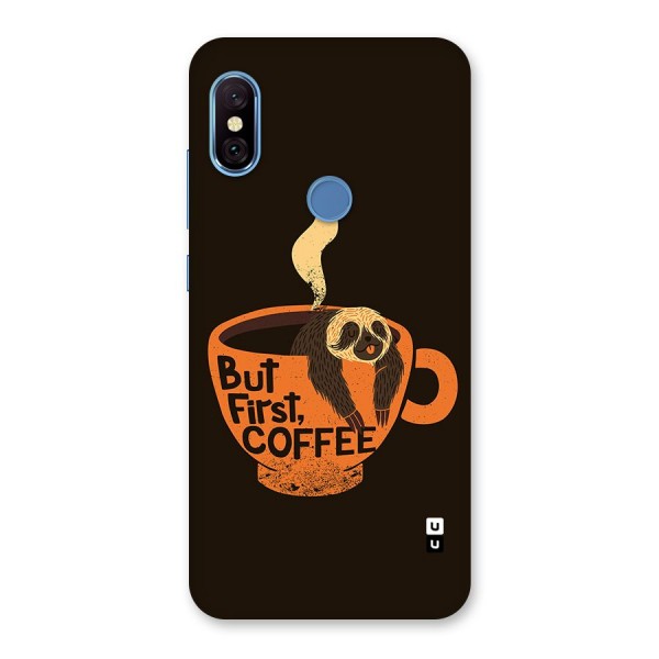 Lazy Coffee Back Case for Redmi Note 6 Pro