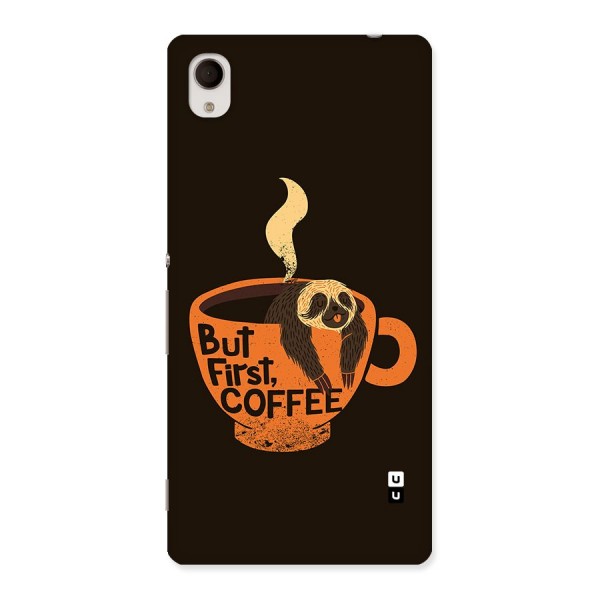 Lazy Coffee Back Case for Xperia M4 Aqua