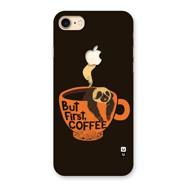 Lazy Coffee Back Case for iPhone 7 Apple Cut