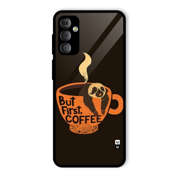 Lazy Coffee Glass Back Case for Galaxy F23