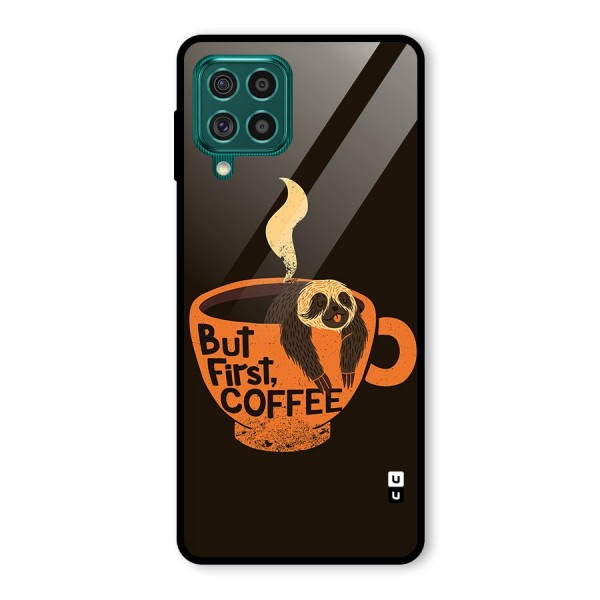 Lazy Coffee Glass Back Case for Galaxy F62