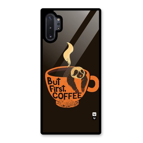 Lazy Coffee Glass Back Case for Galaxy Note 10 Plus