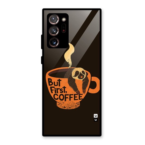 Lazy Coffee Glass Back Case for Galaxy Note 20 Ultra