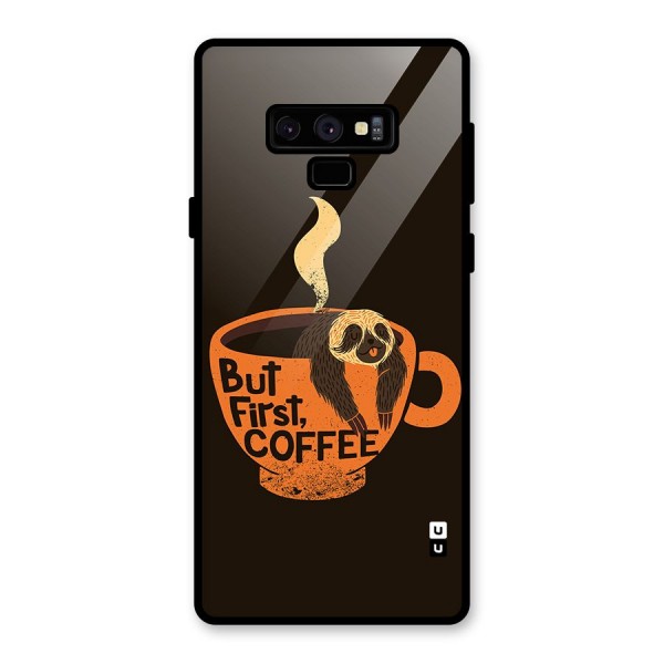 Lazy Coffee Glass Back Case for Galaxy Note 9