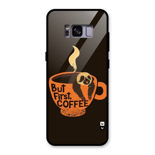 Lazy Coffee Glass Back Case for Galaxy S8