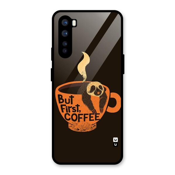 Lazy Coffee Glass Back Case for OnePlus Nord