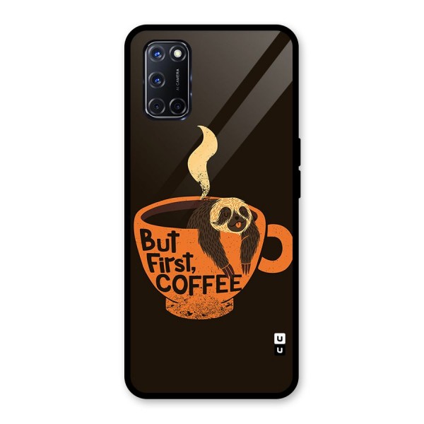 Lazy Coffee Glass Back Case for Oppo A52