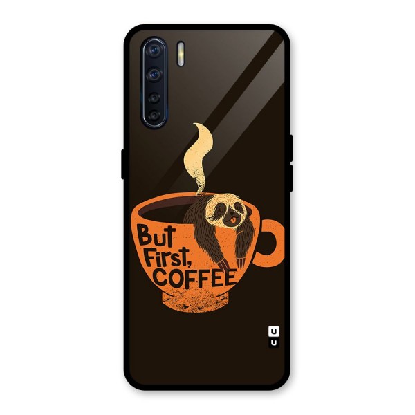 Lazy Coffee Glass Back Case for Oppo F15