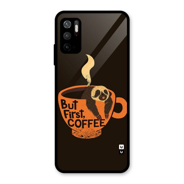 Lazy Coffee Glass Back Case for Poco M3 Pro 5G