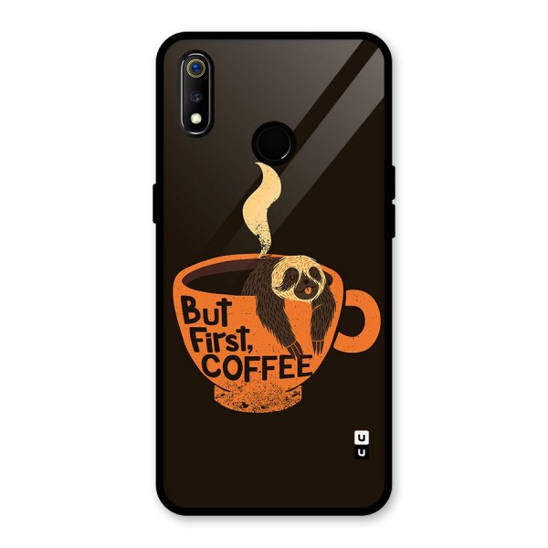 Lazy Coffee Glass Back Case for Realme 3