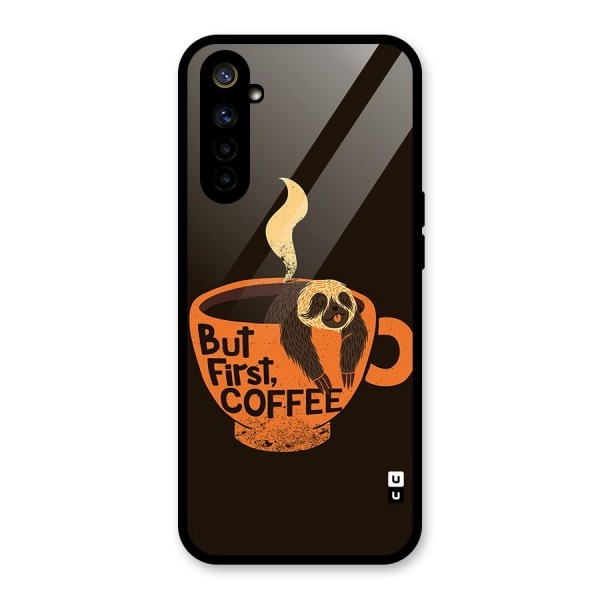 Lazy Coffee Glass Back Case for Realme 6