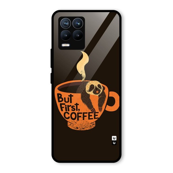 Lazy Coffee Glass Back Case for Realme 8 Pro