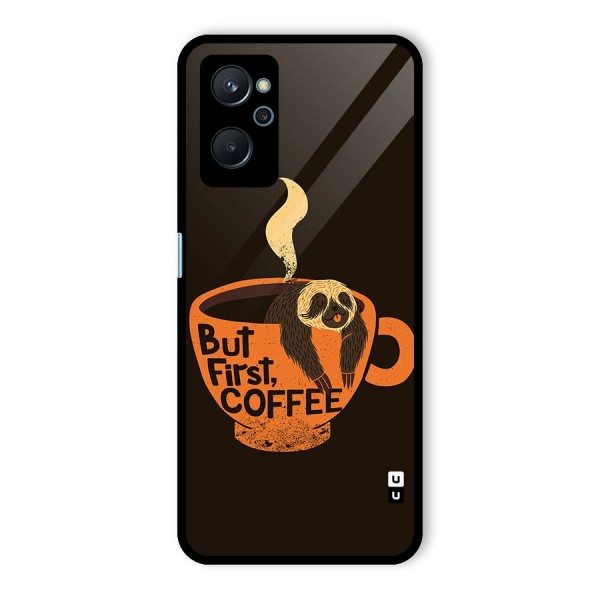 Lazy Coffee Glass Back Case for Realme 9i