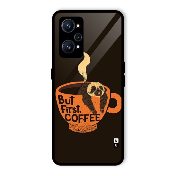 Lazy Coffee Glass Back Case for Realme GT 2
