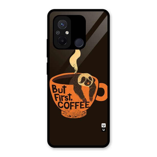 Lazy Coffee Glass Back Case for Redmi 12C