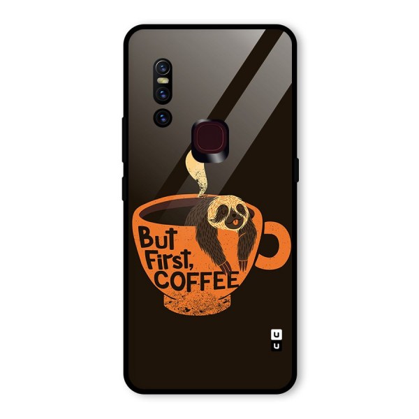 Lazy Coffee Glass Back Case for Vivo V15