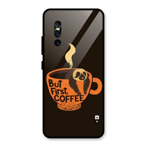 Lazy Coffee Glass Back Case for Vivo V15 Pro