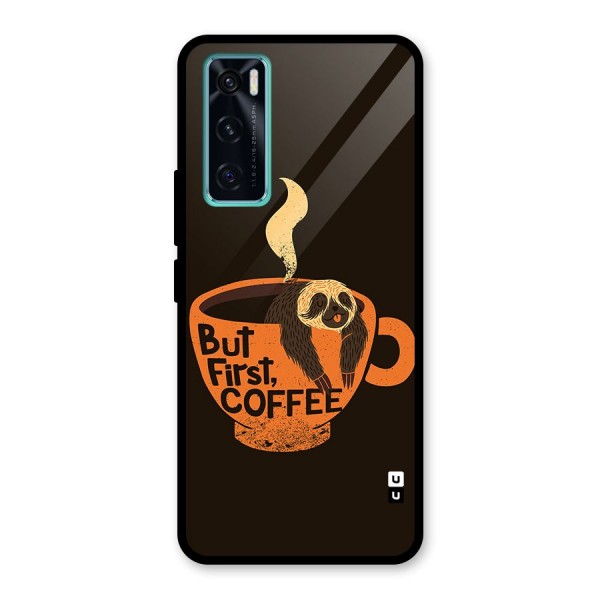 Lazy Coffee Glass Back Case for Vivo V20 SE