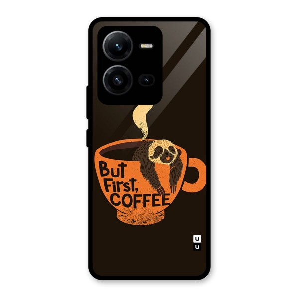 Lazy Coffee Glass Back Case for Vivo V25