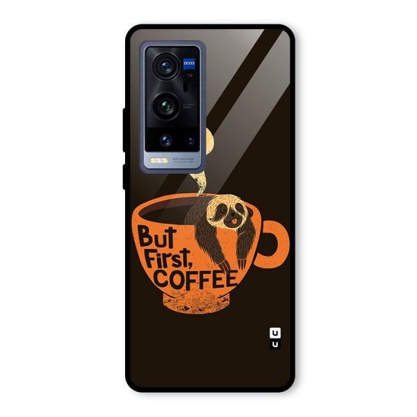 Lazy Coffee Glass Back Case for Vivo X60 Pro Plus