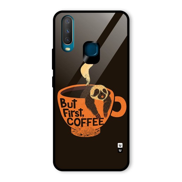 Lazy Coffee Glass Back Case for Vivo Y12