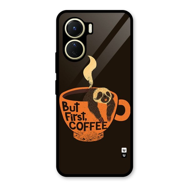 Lazy Coffee Glass Back Case for Vivo Y56