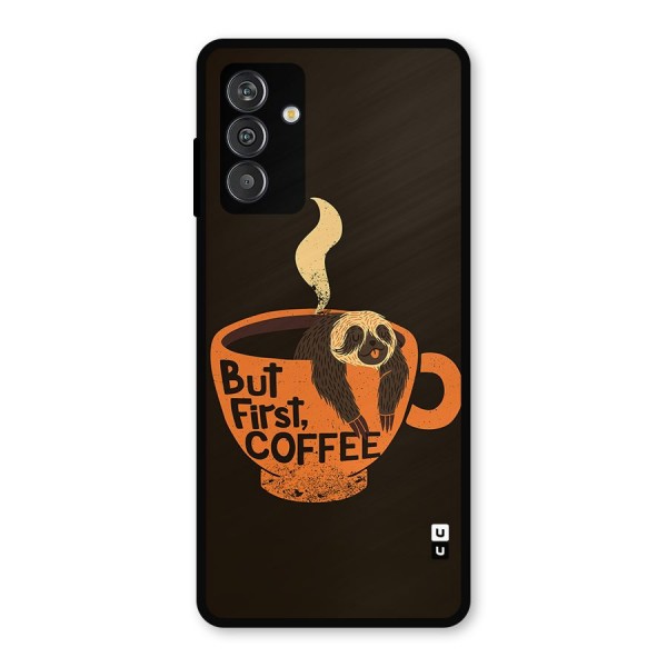 Lazy Coffee Metal Back Case for Galaxy M14 5G