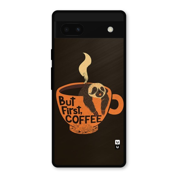 Lazy Coffee Metal Back Case for Google Pixel 6a