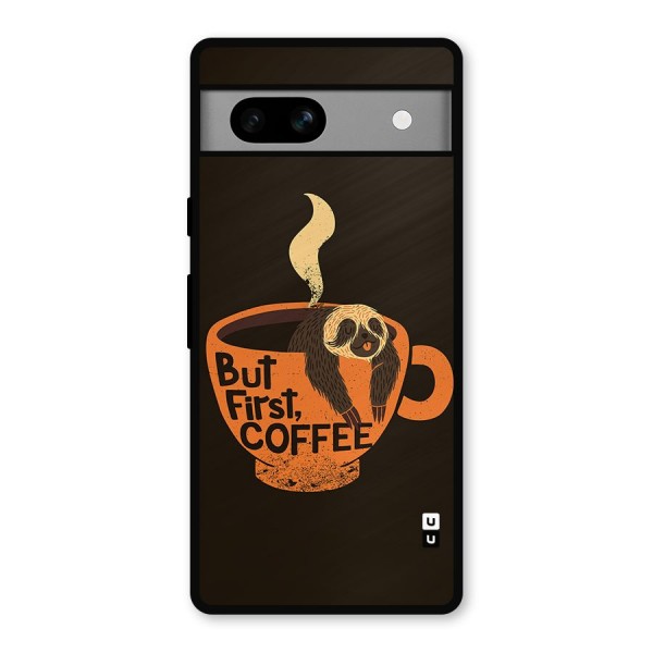 Lazy Coffee Metal Back Case for Google Pixel 7a