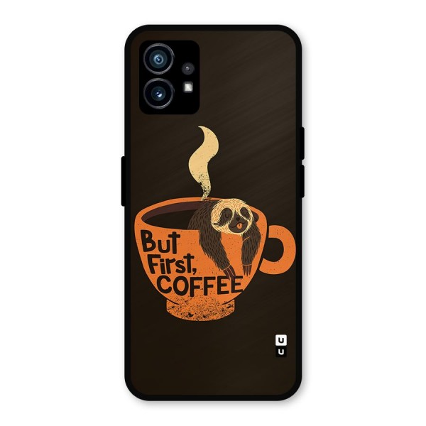 Lazy Coffee Metal Back Case for Nothing Phone 1