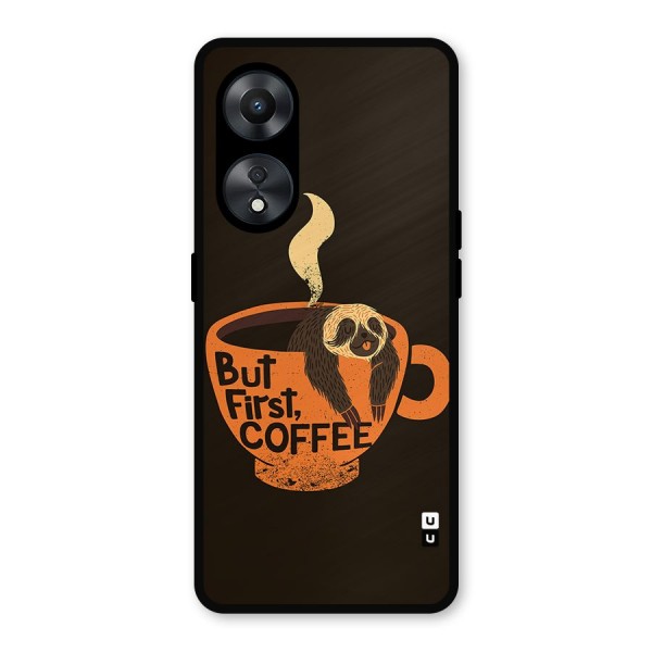 Lazy Coffee Metal Back Case for Oppo A78