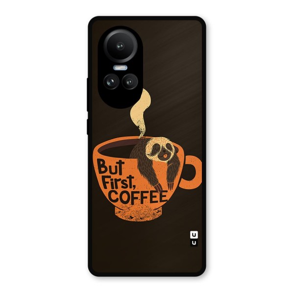 Lazy Coffee Metal Back Case for Oppo Reno10 Pro