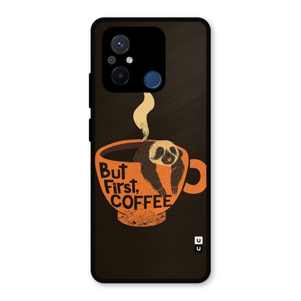 Lazy Coffee Metal Back Case for Poco C55