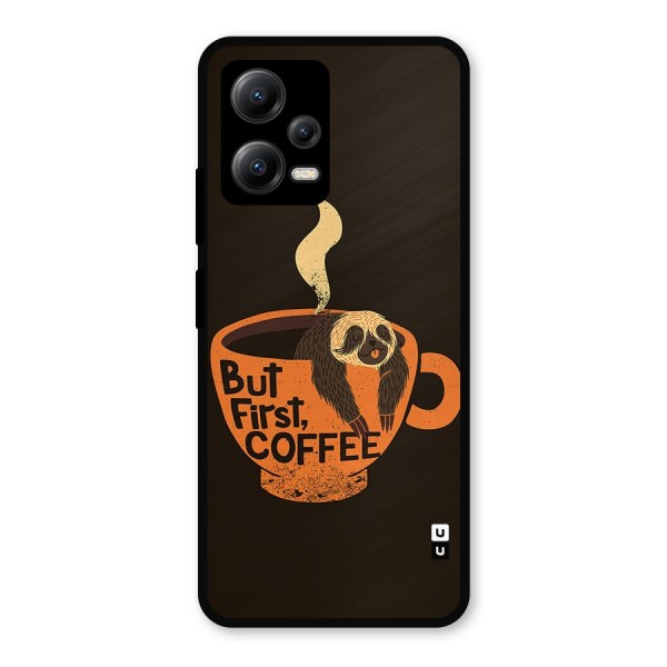 Lazy Coffee Metal Back Case for Poco X5