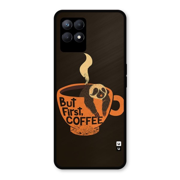 Lazy Coffee Metal Back Case for Realme 8i