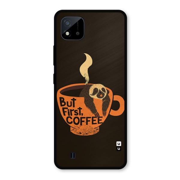 Lazy Coffee Metal Back Case for Realme C11 2021