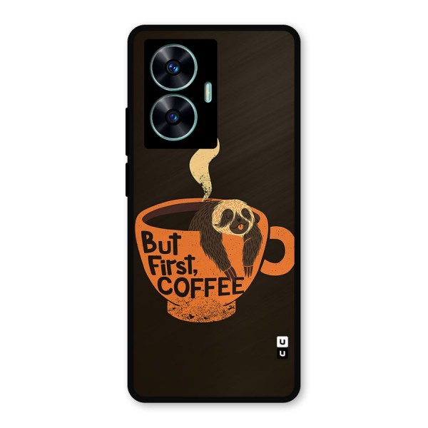 Lazy Coffee Metal Back Case for Realme C55