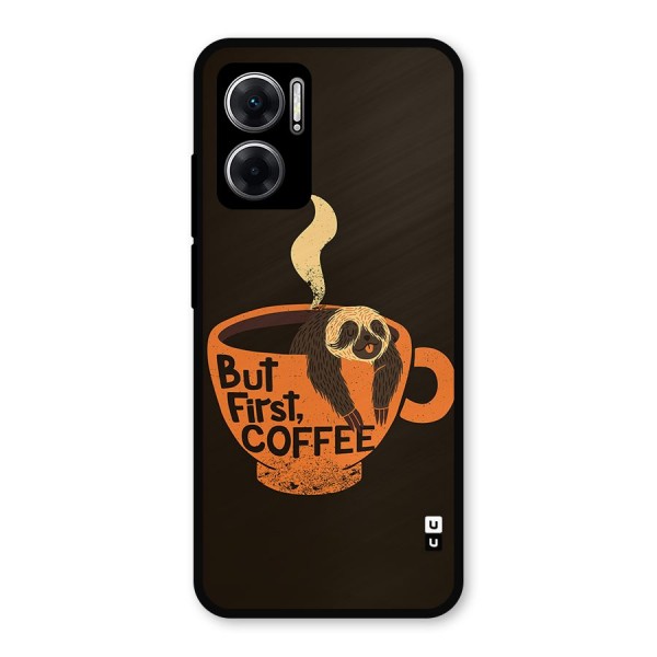 Lazy Coffee Metal Back Case for Redmi 11 Prime 5G