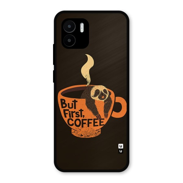 Lazy Coffee Metal Back Case for Redmi A2