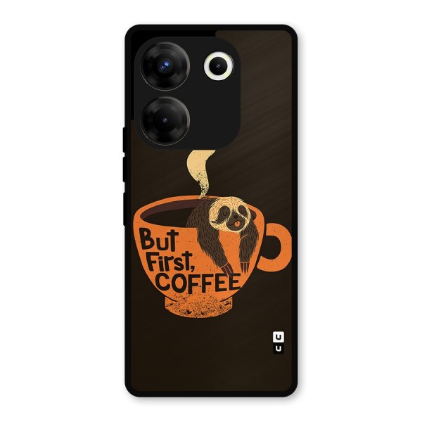 Lazy Coffee Metal Back Case for Tecno Camon 20