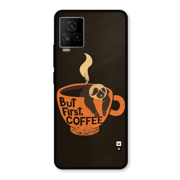 Lazy Coffee Metal Back Case for iQOO 7 Legend 5G