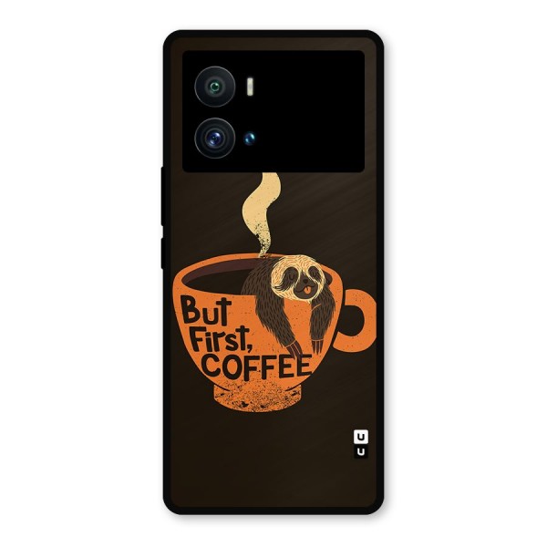 Lazy Coffee Metal Back Case for iQOO 9 Pro