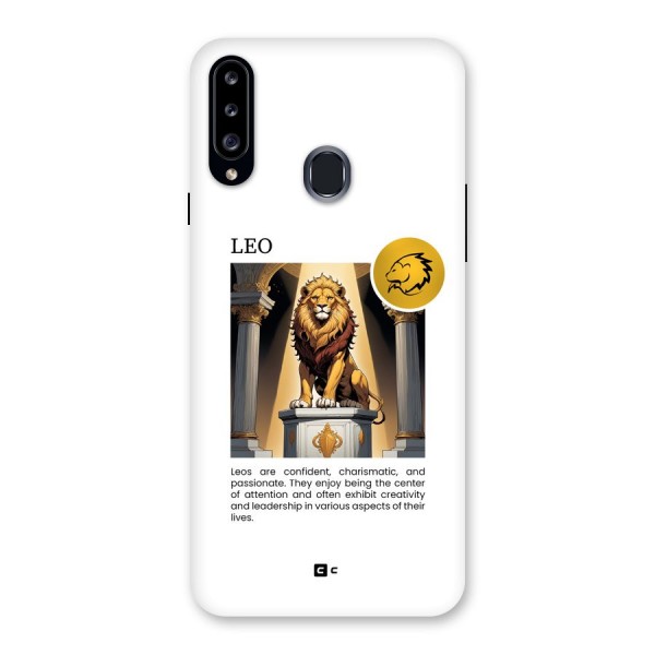 Leader Leo Back Case for Galaxy A20s