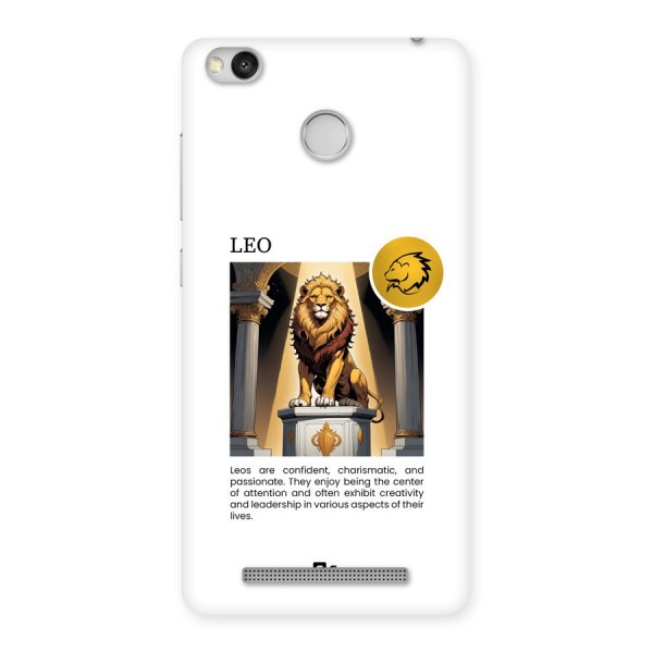 Leader Leo Back Case for Redmi 3S Prime