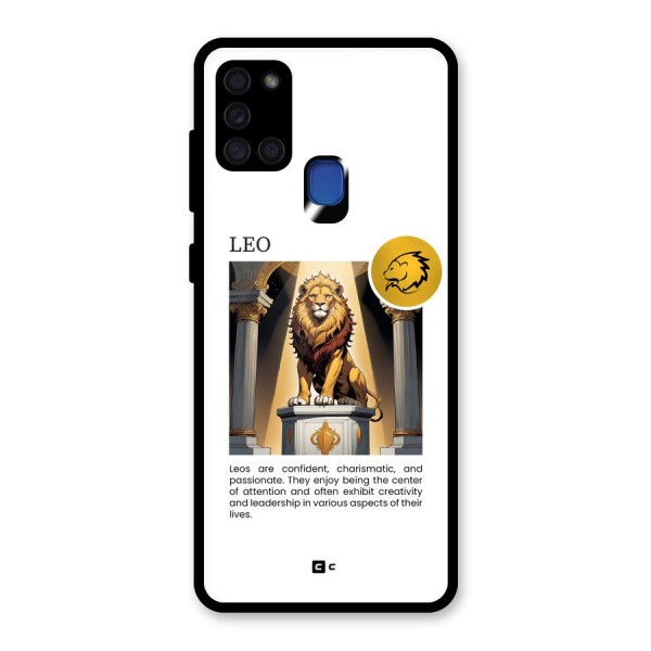 Leader Leo Glass Back Case for Galaxy A21s