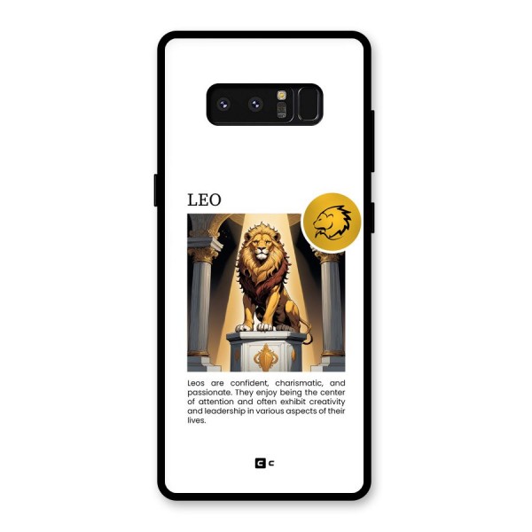 Leader Leo Glass Back Case for Galaxy Note 8