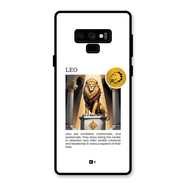 Leader Leo Glass Back Case for Galaxy Note 9