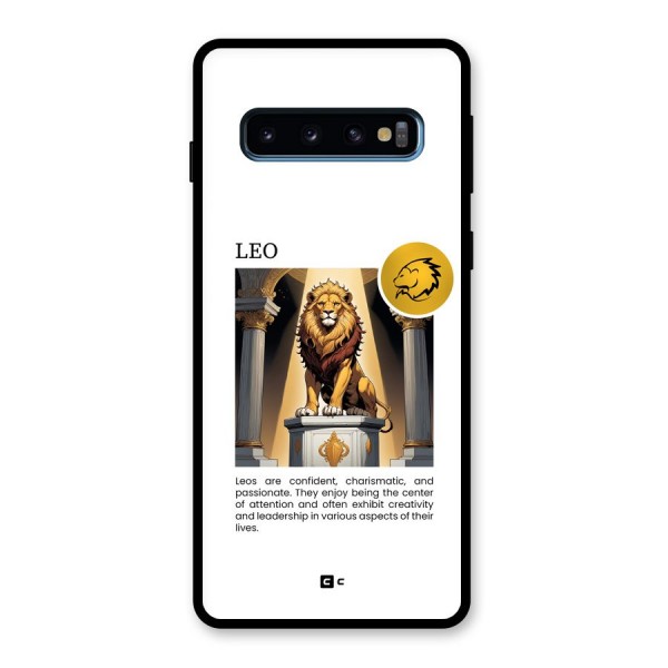 Leader Leo Glass Back Case for Galaxy S10