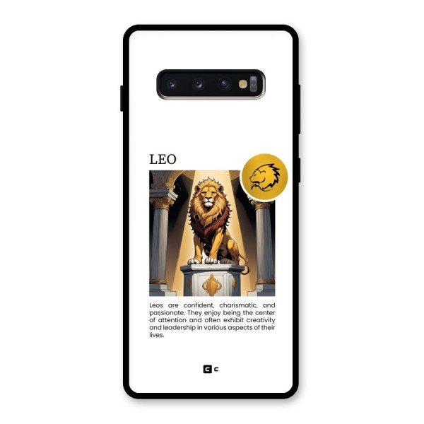 Leader Leo Glass Back Case for Galaxy S10 Plus